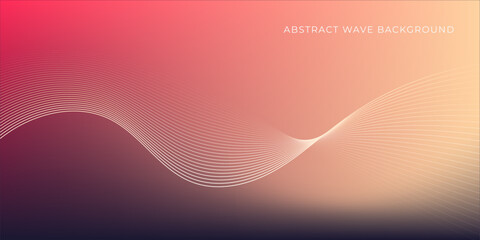 Modern abstract wave with colorful background. Dynamic wave pattern. Futuristic technology concept. Vector illustration