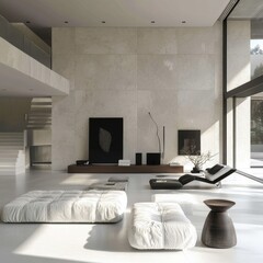 Fototapeta premium Modern Minimalist Interior.