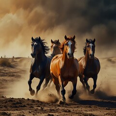 horse in the desert