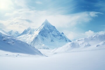Obraz premium Snow mountain background landscape outdoors glacier.