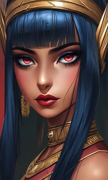 Beautiful Fantasy Anime Manga Woman: Captivating Video Art