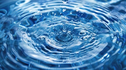 Mesmerizing Water Drops Nature Wallpaper: A Refreshing Visual Delight