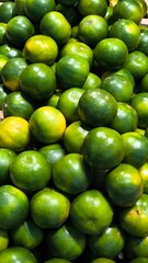 Green fruit orange for background