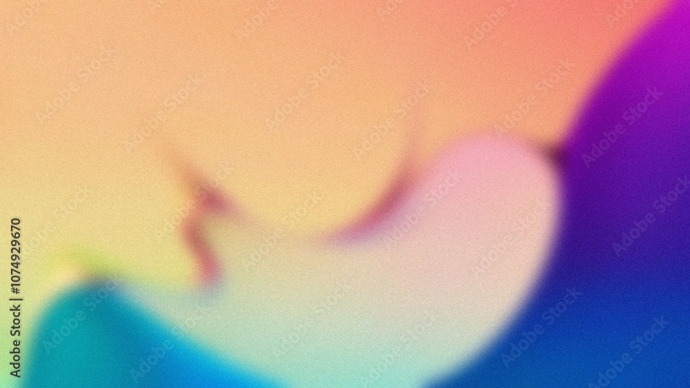 Poster abstract colorful waves. fluid gradient shapes create a vibrant, harmonious design. evokes feelings 