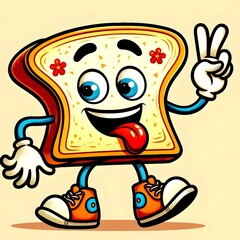 Fototapeta premium toast character