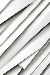 Fototapeta premium Diagonal Shapes and Shadows on White Background.