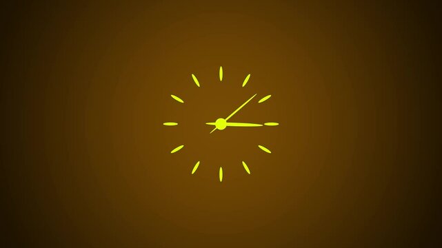 Simple clock icon animation