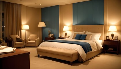 Photo modern style interior room 3d illustration
