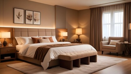 Photo modern style interior room 3d illustration