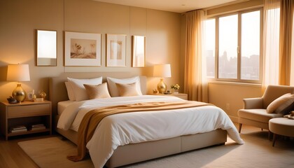 Photo modern style interior room 3d illustration