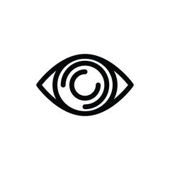 Eye icon vector view icon sight sign