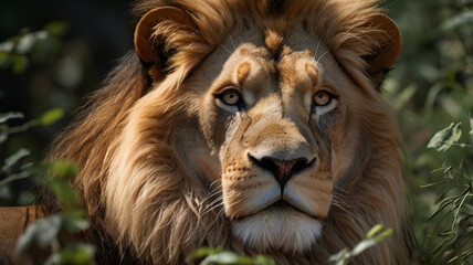 Eyes of the King: Close-Up of a Lion