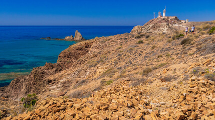 Las Sirenas Reef, Cala de las Sirenas, Cabo de Gata-Níjar Natural Park, UNESCO Biosphere Reserve,...