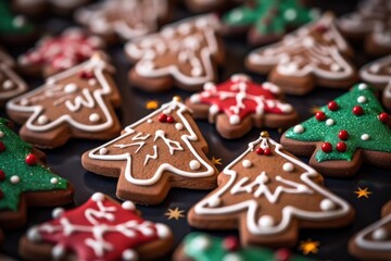 Cookies gingerbread christmas dessert.