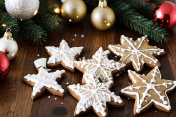 A festive spread of homemade gingerbread cookies