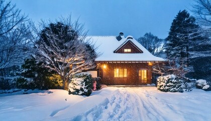 白川郷の民家 雪 冬 村 Shirakawa-go private house snow winter village