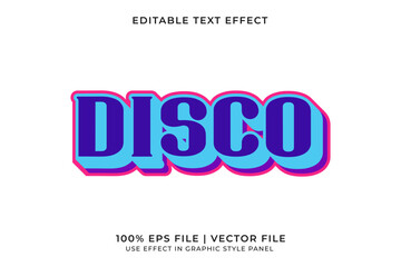 3D Disco Retro style text effect