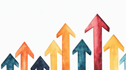 Watercolor arrows in various colors symbolize diverging and converging liquidity, representing growth and direction in vibrant and artistic manner