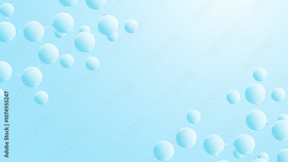 Aufkleber molecular abstract structure background. scientific vector illustration with molecule dna. medical, 