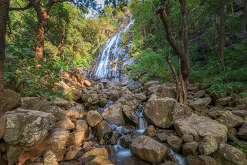 Bee Fall is a famous waterfall in Pachmarhi, Madhya Pradesh, India.