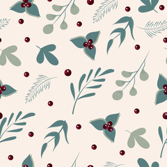 Christmas seamless pattern. Wrapper. Winter patterns.