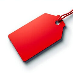 "Red Price Tag – Perfect Label for Sale, Discounts, and Promotions"