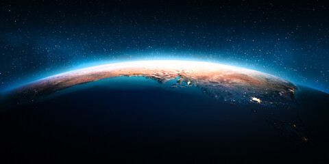 Australia night map