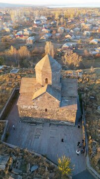 Kotavank also Surb Astvatsatsin Church. located on village of Nerkin Getashen, Armenia. Taken with a drone