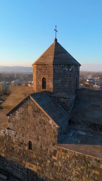 Kotavank also Surb Astvatsatsin Church. located on village of Nerkin Getashen, Armenia. Taken with a drone