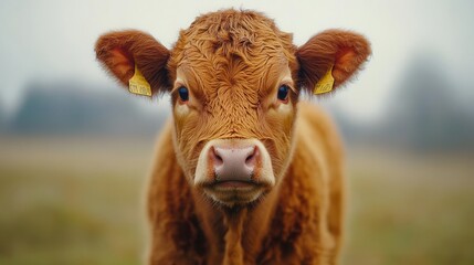 a majestic dairy cow posed against a clean white background, showcasing the beauty of the animal and its significance in agriculture and sustainability