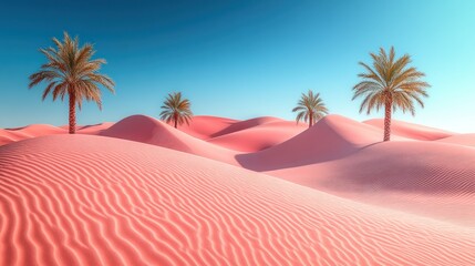 Pink Desert Oasis