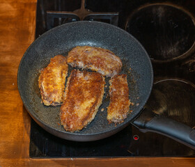 fried moose meat