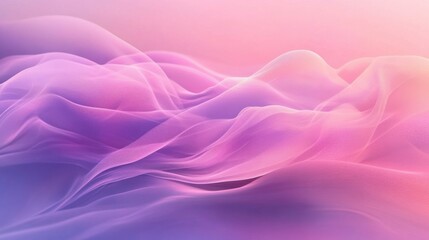 Obraz premium A serene gradient background featuring soft purple and pink waves blending seamlessly to create a calming visual experience at twilight