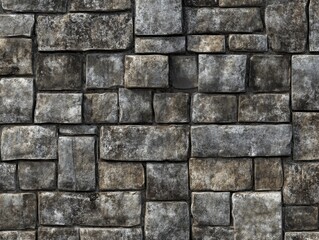 Fototapeta premium Seamless texture of neutral stone bricks perfect for architectural designs and background applications