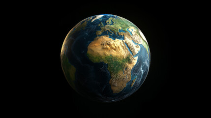 Fototapeta premium High-resolution digital world map on a globe in a modern setting