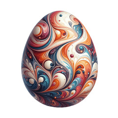 Fototapeta premium easter egg on white