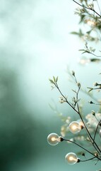 Fototapeta premium Tree glowing lightbulbs set against a green, representing eco-conscious practices, renewable energy for global preservation, solar power, environmental care, green technology, clean energy solutions.