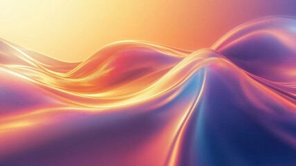 Obraz premium Vibrant Waves of Color Dance Under Warm Sunlight
