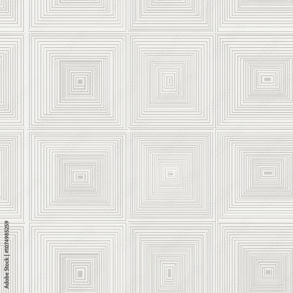 Aufkleber A minimalist pattern featuring thin outlined squares in a grid layout on a light, neutral background creates a clean aesthetic
