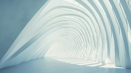 Obraz premium Surreal Flowing White Textures