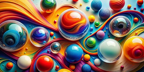 Abstract Organic Shapes, Trendy Circles, Candid Photography