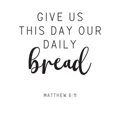 Bread verse, Bible verse text vector, Printable scripture text, Bible text art vector