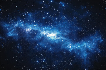 Naklejka premium Stunning cosmic view showcasing a vast, colorful galaxy filled with stars and nebulae. Perfect for space enthusiasts and artistic projects.