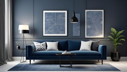 Photo modern style interior room 3d illustration