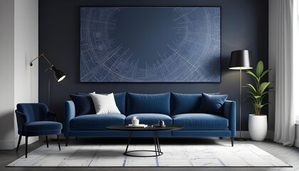 Photo modern style interior room 3d illustration