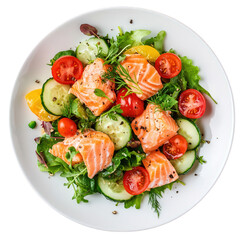 Fresh Garden Salad with Croutons 