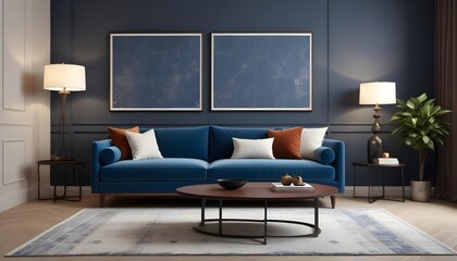 Photo modern style interior room 3d illustration