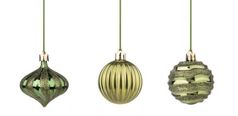 boule verte PNG sur fond transparent, décoration d'arbre de Noël, Noël, Joyeux Noël,...