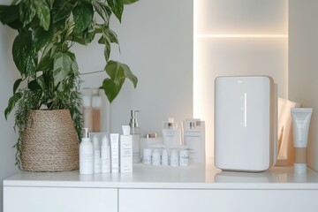 Modern Skincare Setup in Aesthetic Practitioner Office