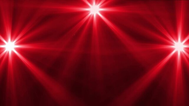 Shining bright red spot lights